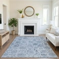 thumbnail image 1 of Addison Rugs Mayfield Premium Machine Washable Transitional Damask Blue Rectangle Rug, 8' x 10', 1 of 7