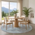 thumbnail image 1 of Addison Rugs Mayfield Premium Machine Washable Transitional Damask Denim Round Rug, 8' x 8', 1 of 6
