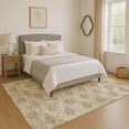 thumbnail image 1 of Addison Rugs Mayfield Premium Machine Washable Transitional Damask Gold Rectangle Rug, 5' x 7'6", 1 of 7