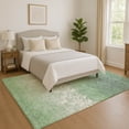 thumbnail image 1 of Addison Rugs Mayfield Premium Machine Washable Transitional Damask Green Rectangle Rug, 3' x 5', 1 of 7