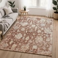 thumbnail image 1 of Addison Rugs Mayfield Premium Machine Washable Transitional Damask Paprika Rectangle Rug, 5' x 7'6", 1 of 6