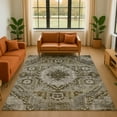 thumbnail image 1 of Addison Rugs Mayfield Premium Machine Washable Transitional Diamond Khaki Rectangle Rug, 10' x 14', 1 of 7