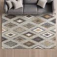 thumbnail image 1 of Addison Rugs Mayfield Premium Machine Washable Transitional Diamond Taupe Rectangle Rug, 3' x 5', 1 of 6