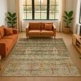 thumbnail image 1 of Addison Rugs Mayfield Premium Machine Washable Transitional Floral Aloe Rectangle Rug, 3' x 5', 1 of 7