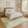 thumbnail image 1 of Addison Rugs Mayfield Premium Machine Washable Transitional Floral Aloe Rectangle Rug, 3' x 5', 1 of 7