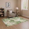 thumbnail image 1 of Addison Rugs Mayfield Premium Machine Washable Transitional Floral Aloe Rectangle Rug, 3' x 5', 1 of 7
