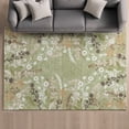 thumbnail image 1 of Addison Rugs Mayfield Premium Machine Washable Transitional Floral Aloe Rectangle Rug, 8' x 10', 1 of 6