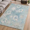 thumbnail image 1 of Addison Rugs Mayfield Premium Machine Washable Transitional Floral Blue Rectangle Rug, 3' x 5', 1 of 6