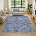 thumbnail image 1 of Addison Rugs Mayfield Premium Machine Washable Transitional Floral Blue Rectangle Rug, 3' x 5', 1 of 6