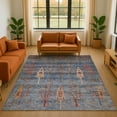 thumbnail image 1 of Addison Rugs Mayfield Premium Machine Washable Transitional Floral Blue Rectangle Rug, 8' x 10', 1 of 7