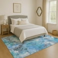 thumbnail image 1 of Addison Rugs Mayfield Premium Machine Washable Transitional Floral Blue Rectangle Rug, 8' x 10', 1 of 7