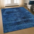 thumbnail image 1 of Addison Rugs Mayfield Premium Machine Washable Transitional Floral Blue Rectangle Rug, 9' X 12' Machine Washable Transitional Floral Blue Oversized Sherpa Throw Blanket, 1 of 6