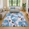 thumbnail image 1 of Addison Rugs Mayfield Premium Machine Washable Transitional Floral Blue Rectangle Rug, 9' x 12', 1 of 6
