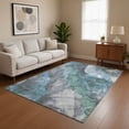 thumbnail image 1 of Addison Rugs Mayfield Premium Machine Washable Transitional Floral Blue Rectangle Rug, 9' x 12', 1 of 7