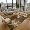 thumbnail image 1 of Addison Rugs Mayfield Premium Machine Washable Transitional Floral Chocolate Rectangle Rug, 5' x 7'6", 1 of 6