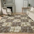 thumbnail image 1 of Addison Rugs Mayfield Premium Machine Washable Transitional Floral Chocolate Rectangle Rug, 9' x 12', 1 of 8