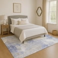thumbnail image 1 of Addison Rugs Mayfield Premium Machine Washable Transitional Floral Denim Rectangle Rug, 3' x 5', 1 of 7