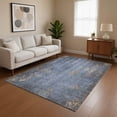 thumbnail image 1 of Addison Rugs Mayfield Premium Machine Washable Transitional Floral Denim Rectangle Rug, 8' x 10', 1 of 7