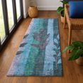 thumbnail image 1 of Addison Rugs Mayfield Premium Machine Washable Transitional Floral Denim Runner Rug, 2'3" x 7'6", 1 of 6