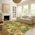 thumbnail image 1 of Addison Rugs Mayfield Premium Machine Washable Transitional Floral Fern Rectangle Rug, 10' x 14', 1 of 6