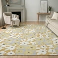 thumbnail image 1 of Addison Rugs Mayfield Premium Machine Washable Transitional Floral Gold Rectangle Rug, 3' x 5', 1 of 8