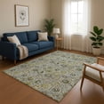thumbnail image 1 of Addison Rugs Mayfield Premium Machine Washable Transitional Floral Green Rectangle Rug, 3' x 5', 1 of 7
