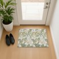 thumbnail image 1 of Addison Rugs Mayfield Premium Machine Washable Transitional Floral Ivory Rectangle Rug, 1'8" X 2'6" Machine Washable Transitional Floral Ivory Oversized Sherpa Throw Blanket, 1 of 6