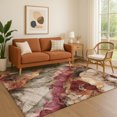 thumbnail image 1 of Addison Rugs Mayfield Premium Machine Washable Transitional Floral Khaki Rectangle Rug, 8' x 10', 1 of 7