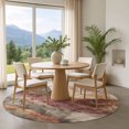 thumbnail image 1 of Addison Rugs Mayfield Premium Machine Washable Transitional Floral Khaki Round Rug, 8' x 8', 1 of 6