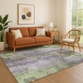 thumbnail image 1 of Addison Rugs Mayfield Premium Machine Washable Transitional Floral Lavender Rectangle Rug, 3' x 5', 1 of 7