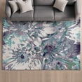 thumbnail image 1 of Addison Rugs Mayfield Premium Machine Washable Transitional Floral Lavender Rectangle Rug, 9' x 12', 1 of 6