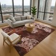 thumbnail image 1 of Addison Rugs Mayfield Premium Machine Washable Transitional Floral Merlot Rectangle Rug, 8' x 10', 1 of 6