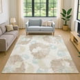 thumbnail image 1 of Addison Rugs Mayfield Premium Machine Washable Transitional Floral Mocha Rectangle Rug, 10' x 14', 1 of 6