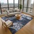 thumbnail image 1 of Addison Rugs Mayfield Premium Machine Washable Transitional Floral Navy Rectangle Rug, 10' x 14', 1 of 6