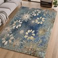 thumbnail image 1 of Addison Rugs Mayfield Premium Machine Washable Transitional Floral Navy Rectangle Rug, 8' x 10', 1 of 6