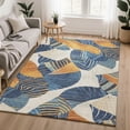 thumbnail image 1 of Addison Rugs Mayfield Premium Machine Washable Transitional Floral Navy Rectangle Rug, 8' x 10', 1 of 6