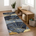 thumbnail image 1 of Addison Rugs Mayfield Premium Machine Washable Transitional Floral Navy Runner Rug, 2'3" x 7'6", 1 of 6