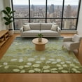 thumbnail image 1 of Addison Rugs Mayfield Premium Machine Washable Transitional Floral Olive Rectangle Rug, 8' x 10', 1 of 7