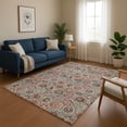 thumbnail image 1 of Addison Rugs Mayfield Premium Machine Washable Transitional Floral Paprika Rectangle Rug, 3' x 5', 1 of 7