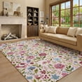 thumbnail image 1 of Addison Rugs Mayfield Premium Machine Washable Transitional Floral Pink Rectangle Rug, 10' x 14', 1 of 8