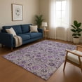 thumbnail image 1 of Addison Rugs Mayfield Premium Machine Washable Transitional Floral Purple Rectangle Rug, 10' x 14', 1 of 7