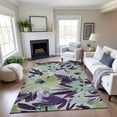 thumbnail image 1 of Addison Rugs Mayfield Premium Machine Washable Transitional Floral Purple Rectangle Rug, 9' x 12', 1 of 6