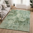 thumbnail image 1 of Addison Rugs Mayfield Premium Machine Washable Transitional Floral Sage Rectangle Rug, 10' x 14', 1 of 6