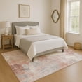 thumbnail image 1 of Addison Rugs Mayfield Premium Machine Washable Transitional Floral Salmon Rectangle Rug, 10' x 14', 1 of 7