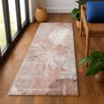 thumbnail image 1 of Addison Rugs Mayfield Premium Machine Washable Transitional Floral Salmon Runner Rug, 2'3" x 7'6", 1 of 6