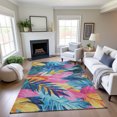 thumbnail image 1 of Addison Rugs Mayfield Premium Machine Washable Transitional Floral Sky Rectangle Rug, 5' x 7'6", 1 of 5