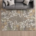 thumbnail image 1 of Addison Rugs Mayfield Premium Machine Washable Transitional Floral Taupe Rectangle Rug, 10' x 14', 1 of 6