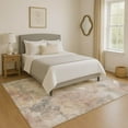 thumbnail image 1 of Addison Rugs Mayfield Premium Machine Washable Transitional Floral Taupe Rectangle Rug, 5' x 7'6", 1 of 7