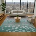 thumbnail image 1 of Addison Rugs Mayfield Premium Machine Washable Transitional Floral Teal Rectangle Rug, 10' x 14', 1 of 7