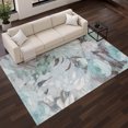 thumbnail image 1 of Addison Rugs Mayfield Premium Machine Washable Transitional Floral Teal Rectangle Rug, 10' x 14', 1 of 6